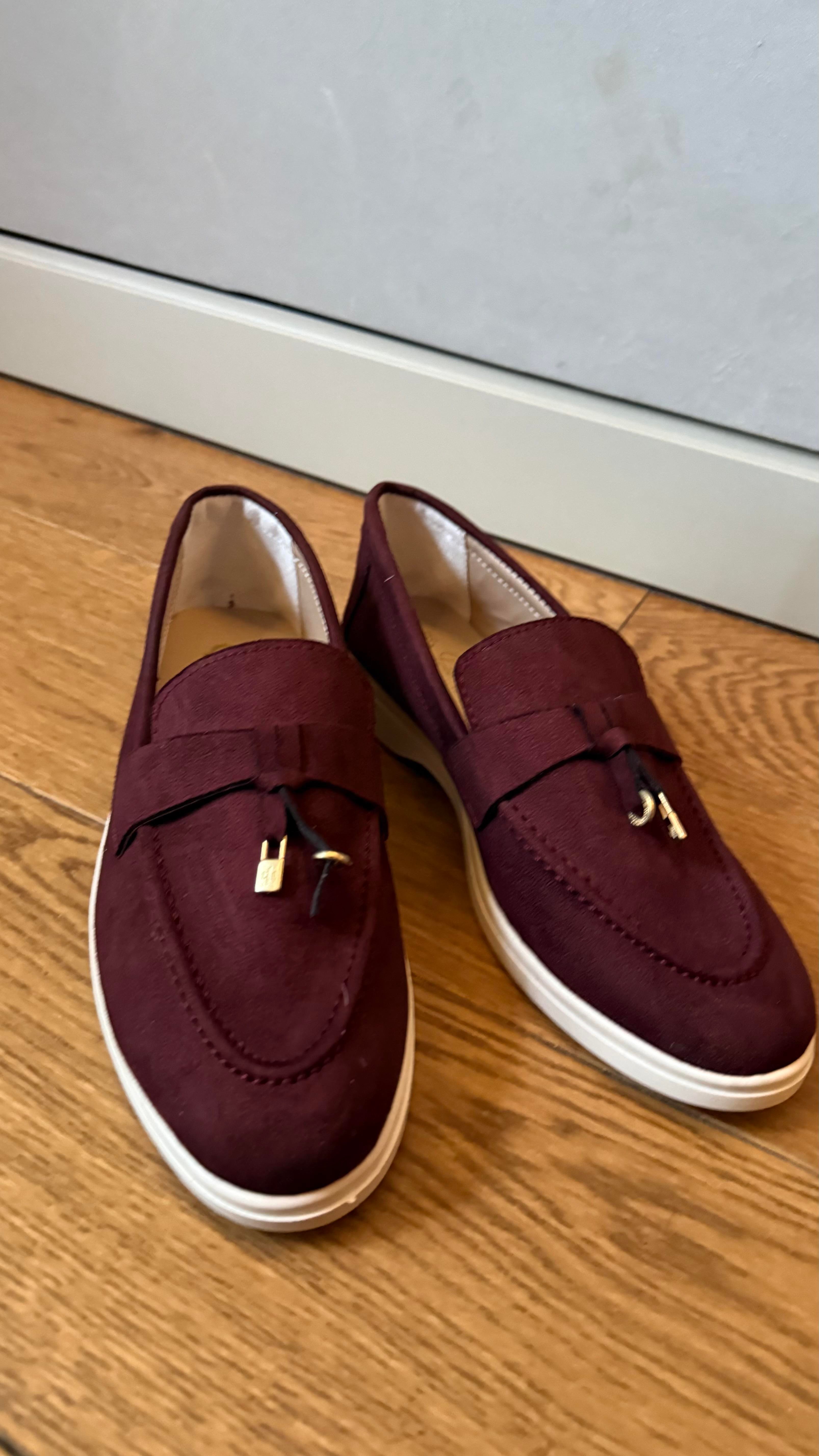 Loro Tokalı Bordo Yeni Loafer 