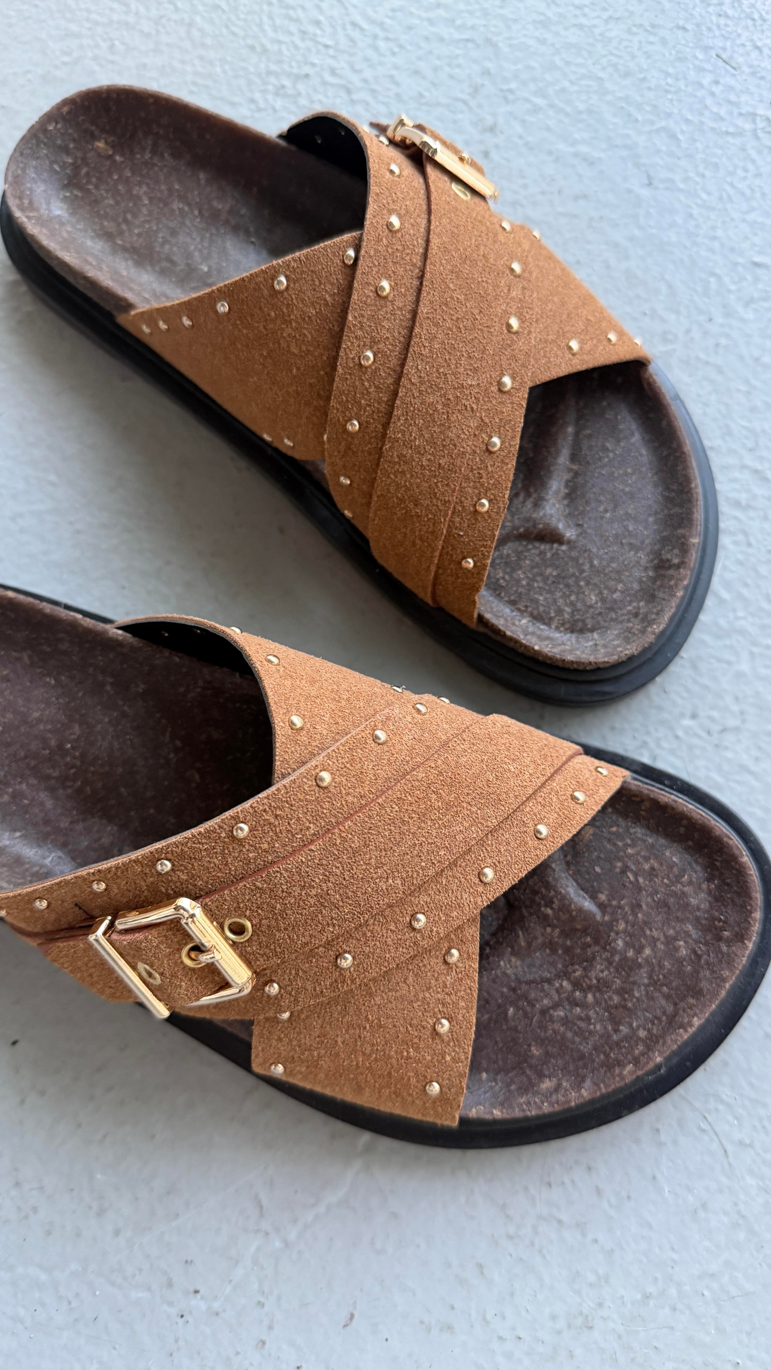 Mocca Muse Taba Tokalı Comfort Terlik