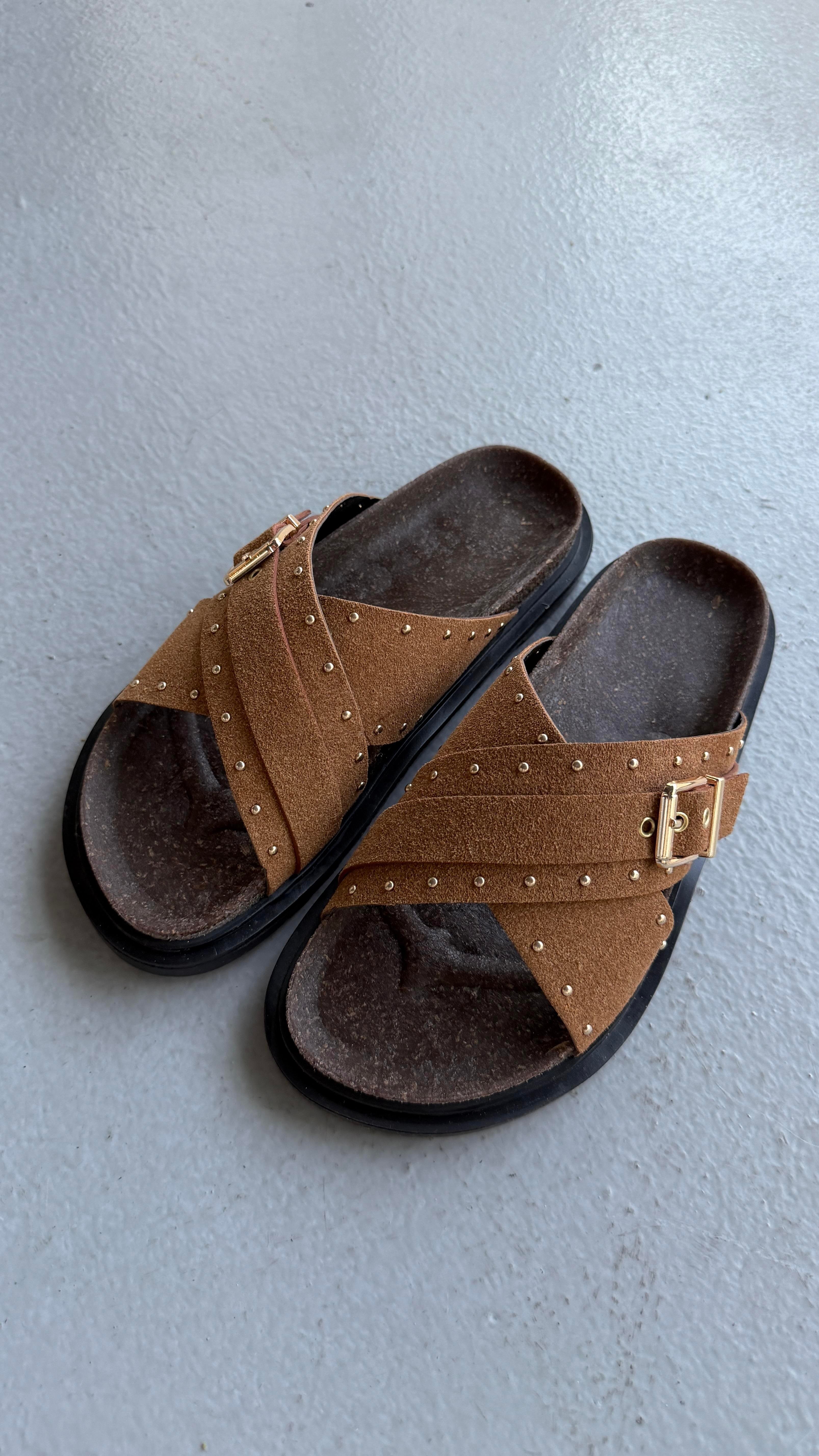 Mocca Muse Taba Tokalı Comfort Terlik