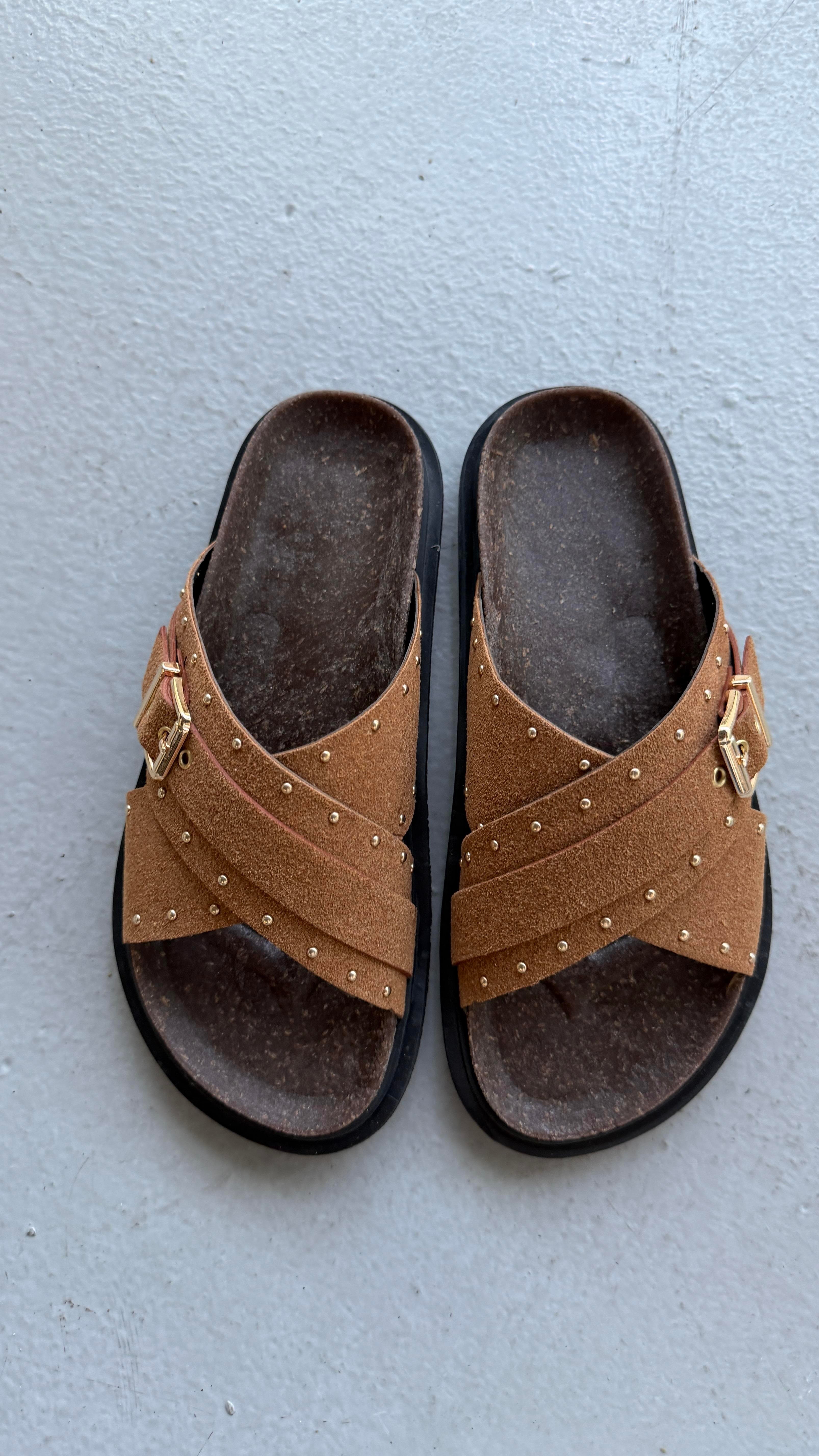 Mocca Muse Taba Tokalı Comfort Terlik