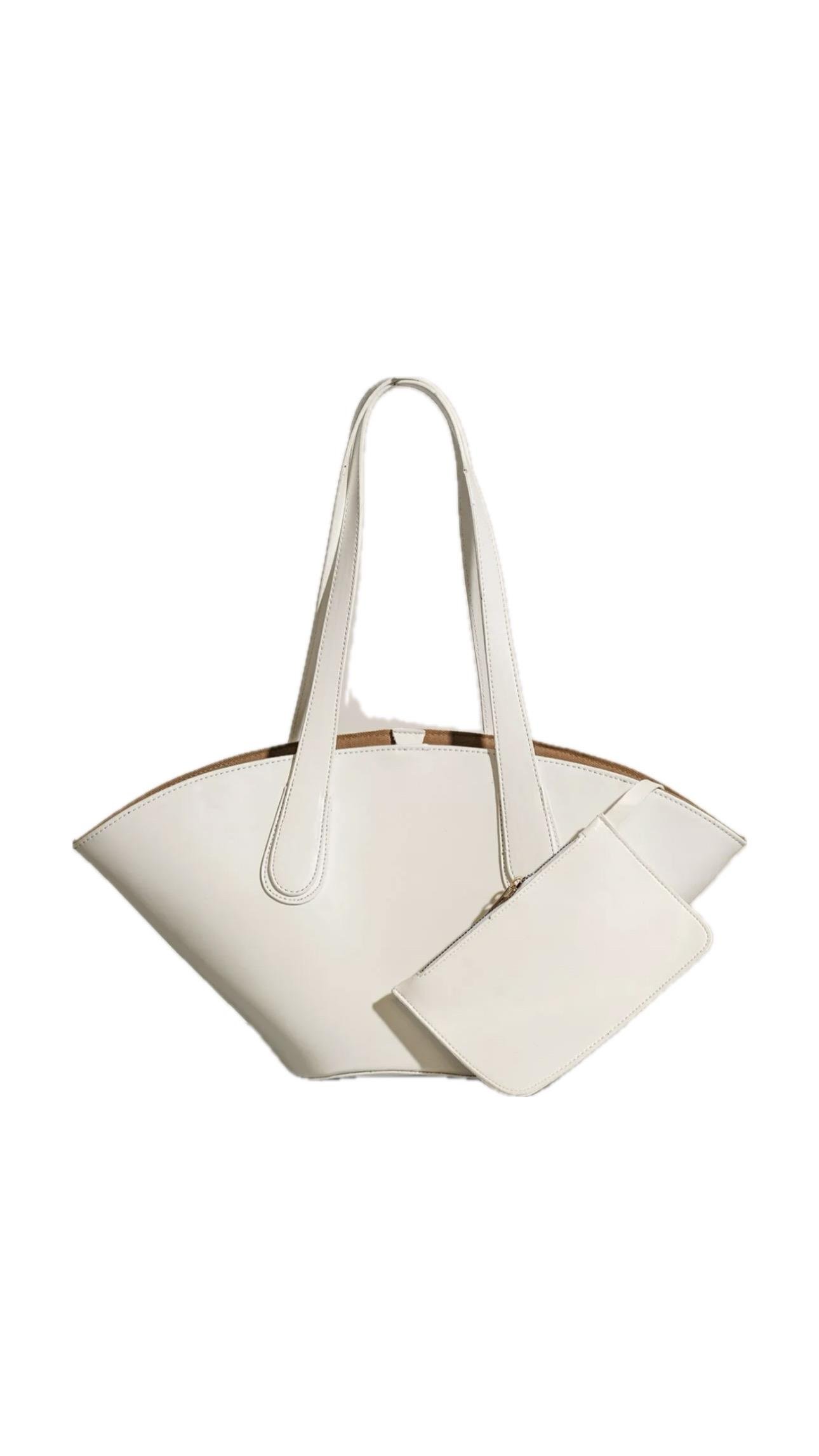 Muse Beyaz Sap Detaylı Çanta