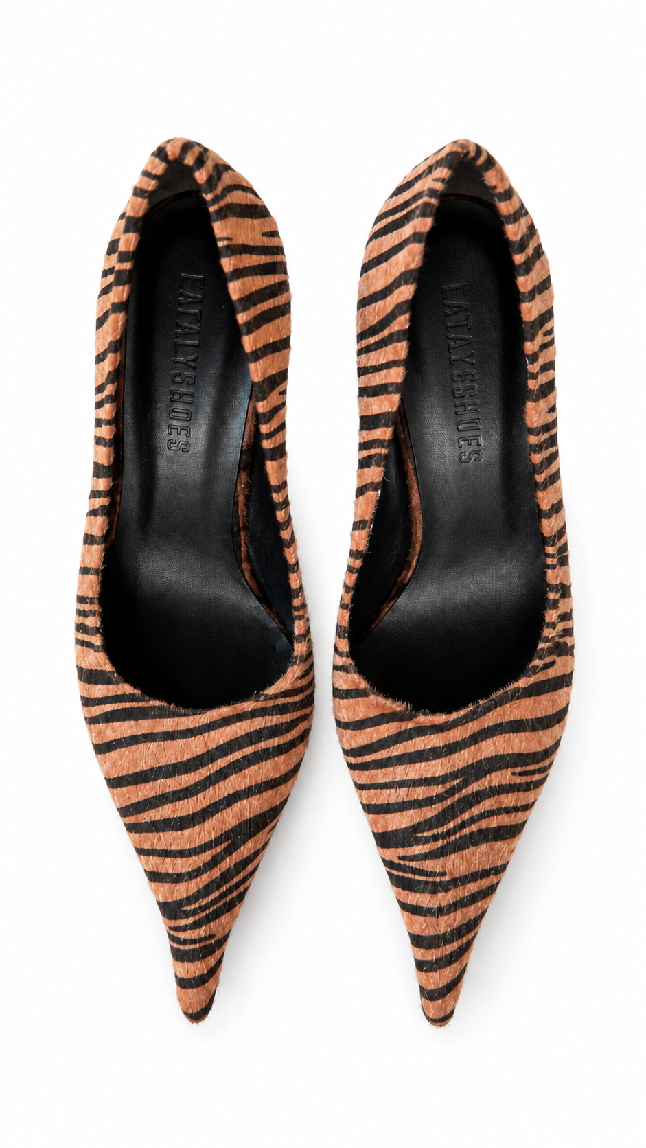 Nera Bronz Beyaz Zebra Stiletto