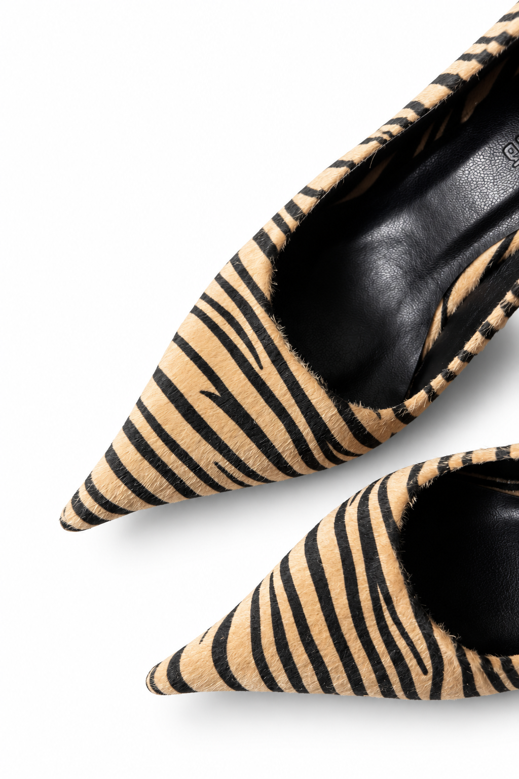 Nera Sarı Beyaz Zebra Stiletto