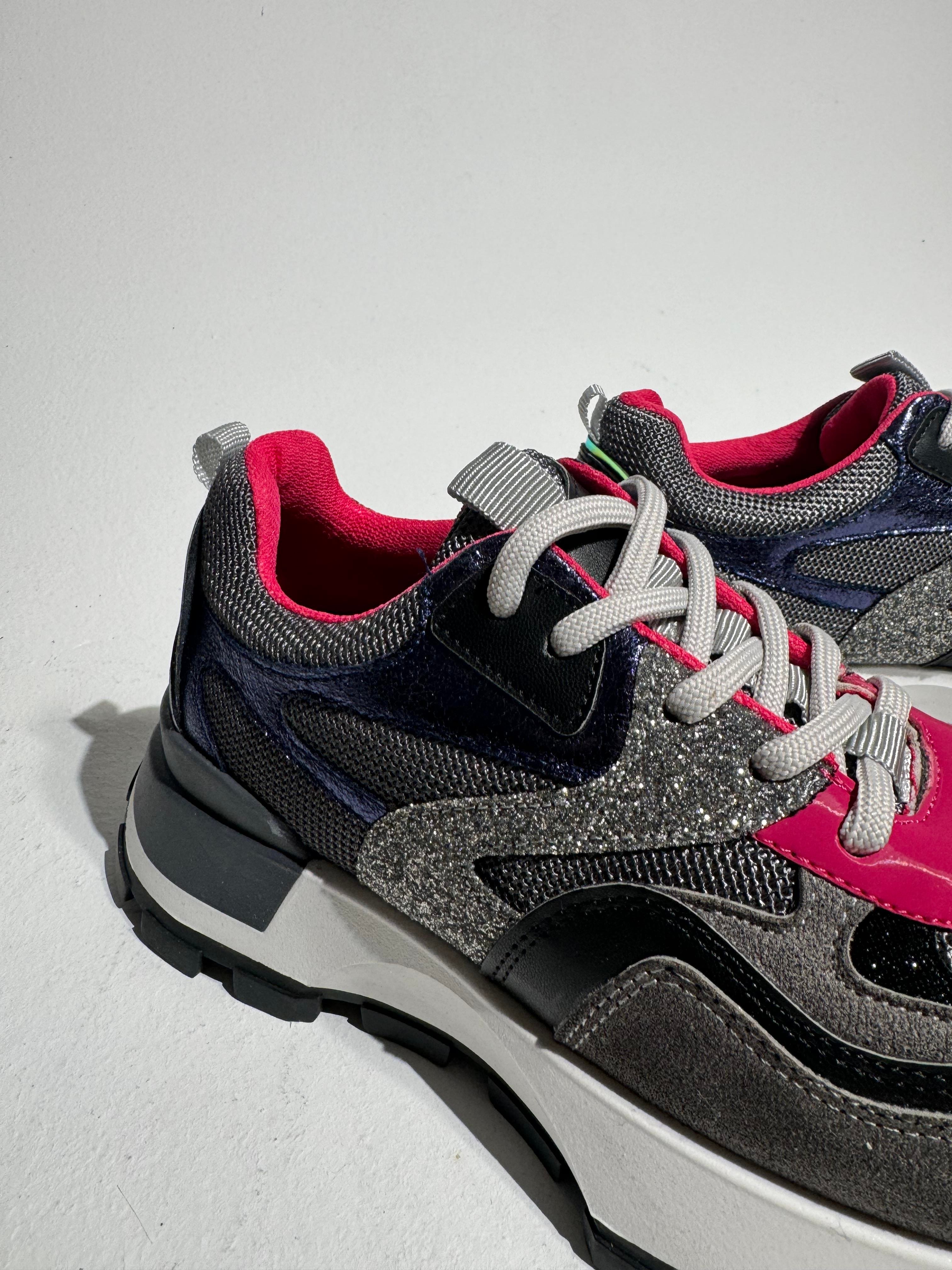 Palma Siyah Fuşya Glitter Sneaker