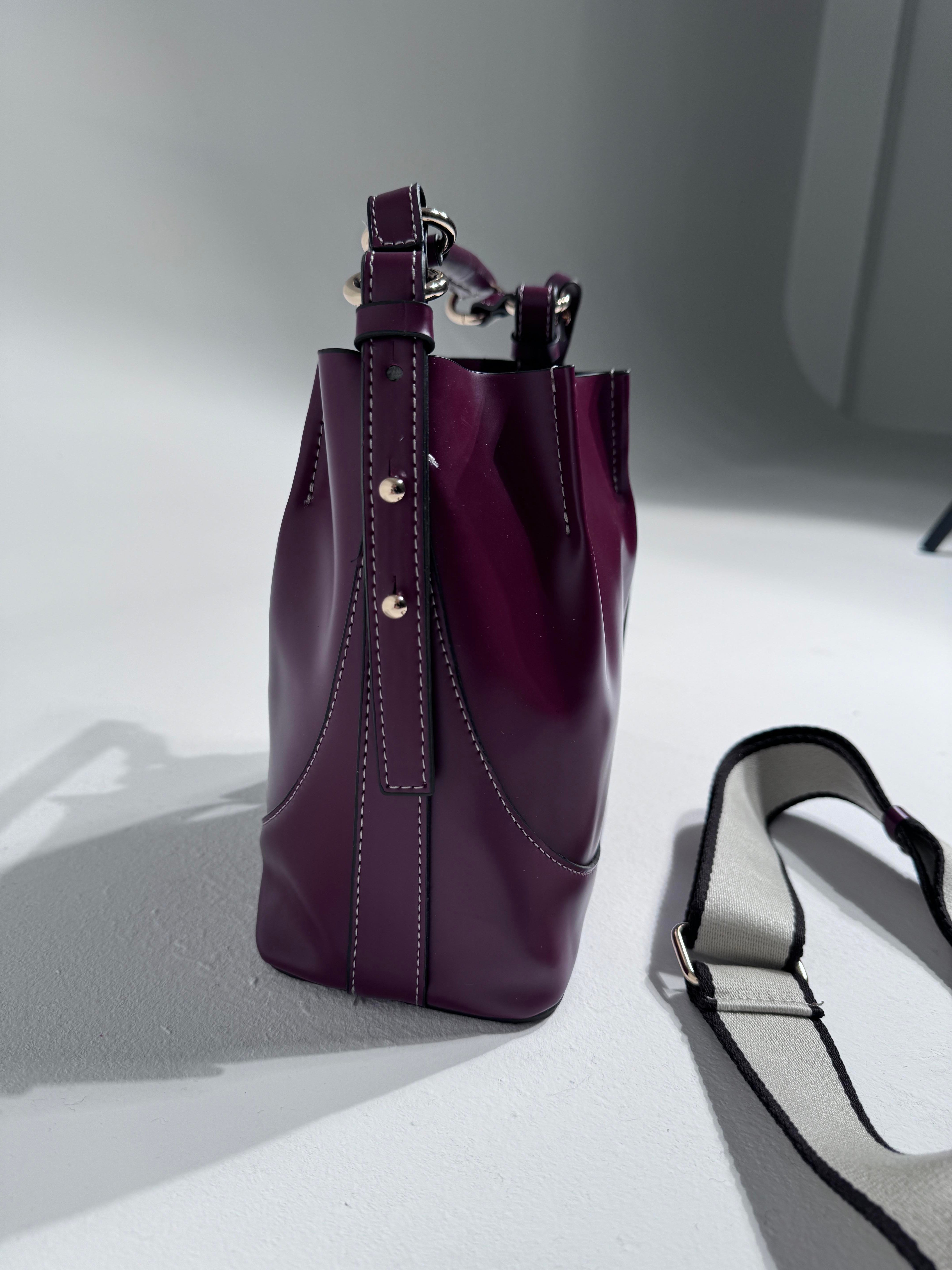 Ruba Bordo Minik Fermuarlı Cüzdan Detaylı Poşet Model Kadın  Çanta