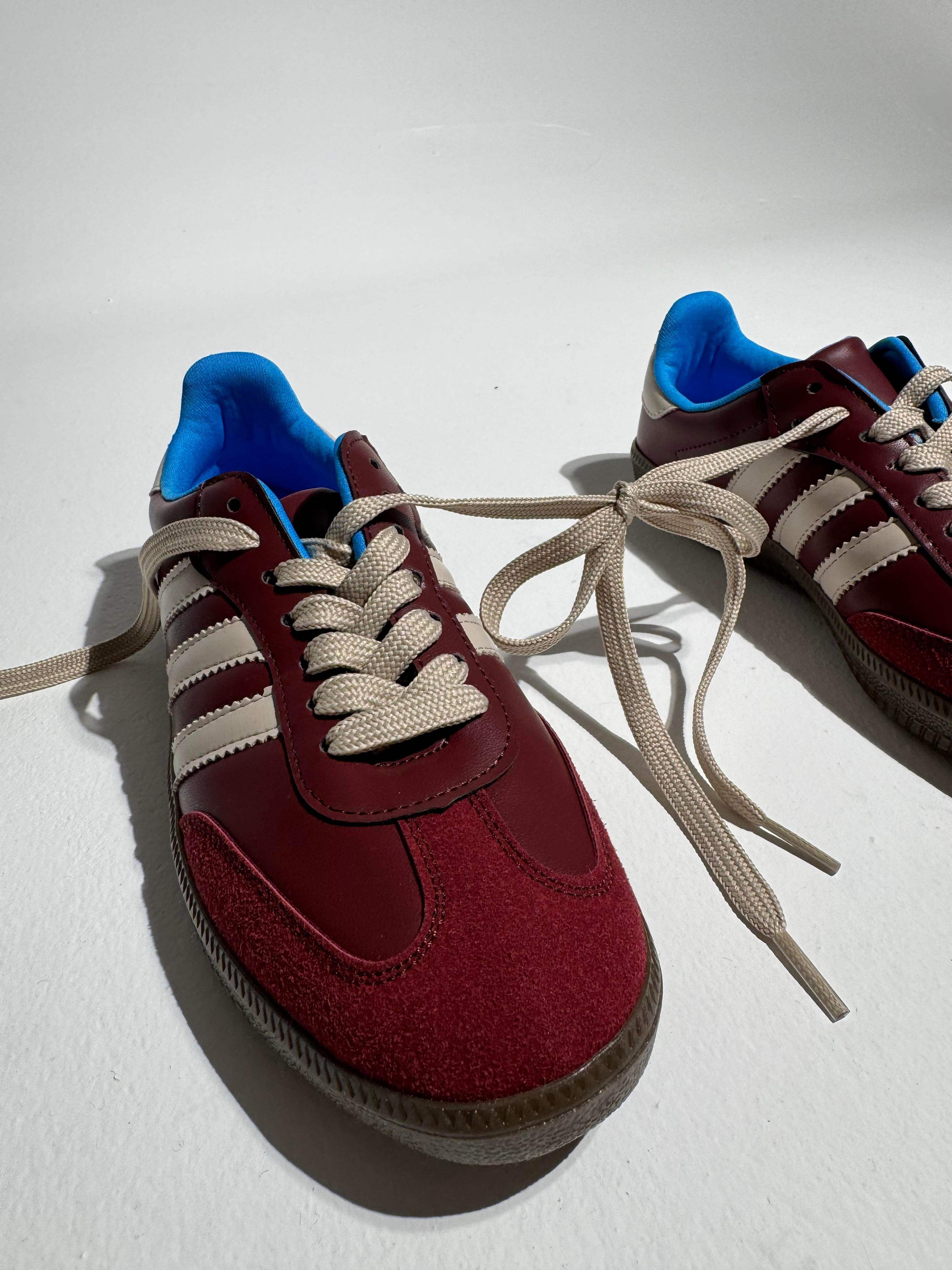 Sacha Bordo Bej 3Bantlı Sneaker