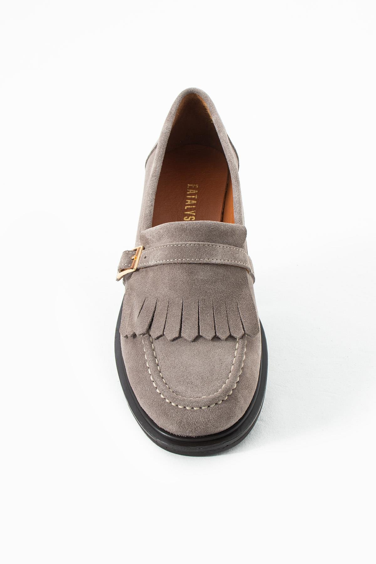 SILENT Gri CLASSIC KADIN OXFORD LOAFER