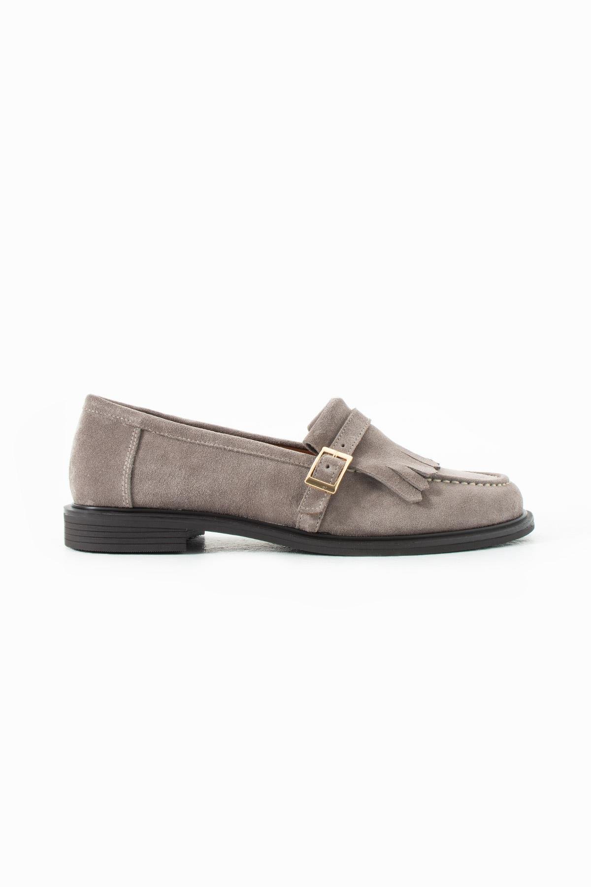SILENT Gri CLASSIC KADIN OXFORD LOAFER