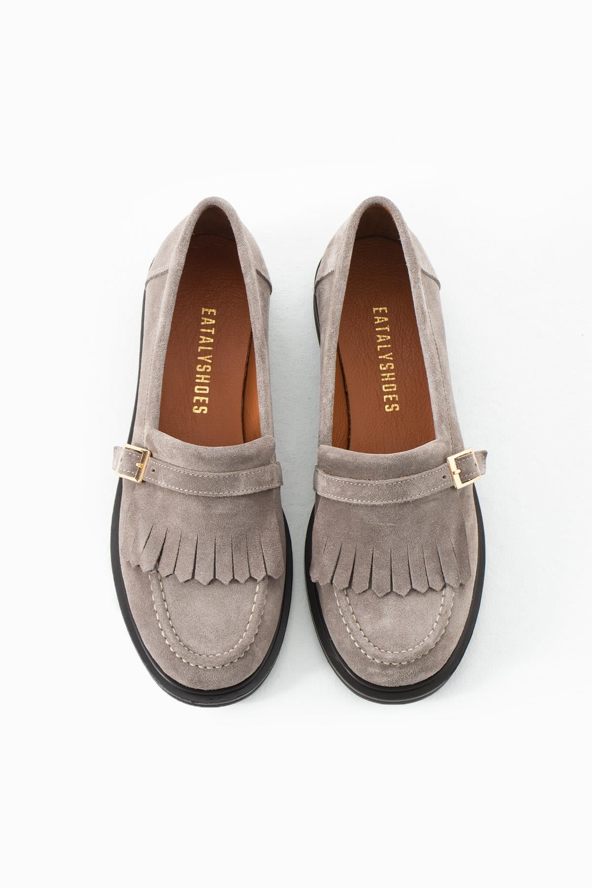 SILENT Gri CLASSIC KADIN OXFORD LOAFER
