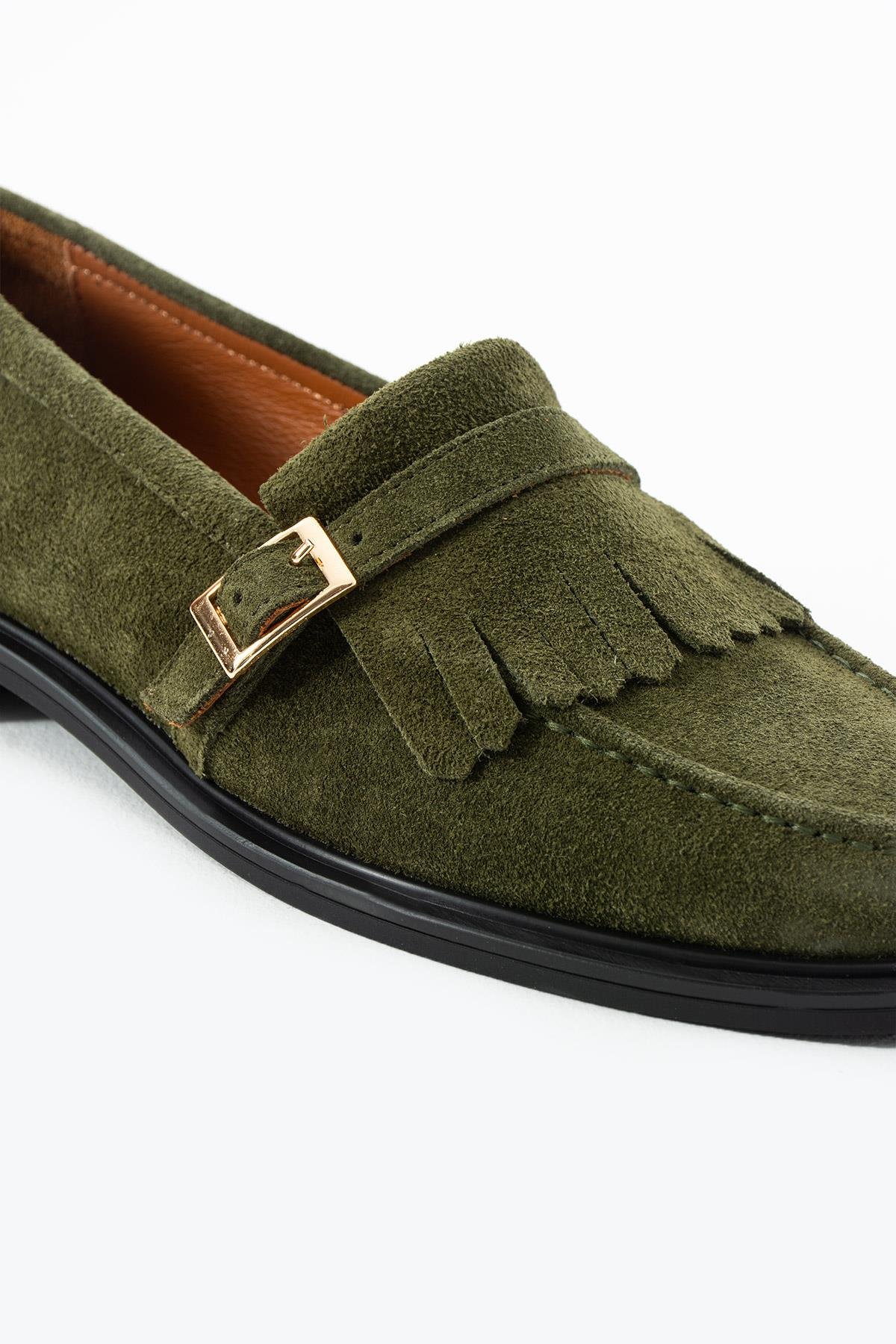 SILENT Yeşil CLASSIC KADIN OXFORD LOAFER