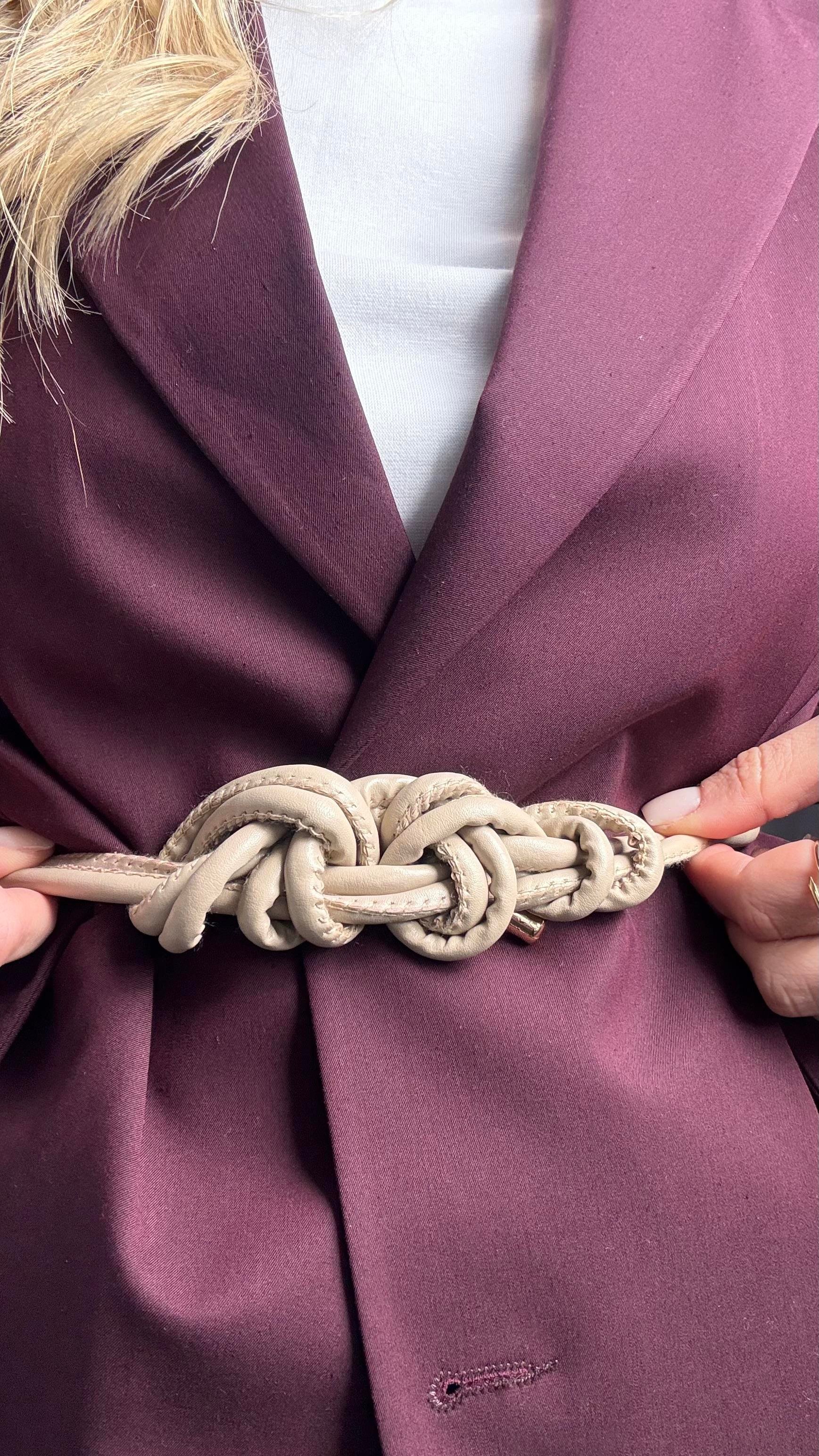 Traf Bej İp Model Kemer 