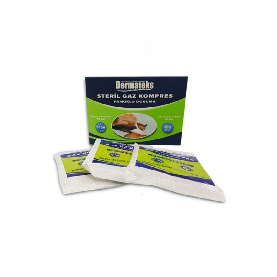 7,5 * 7,5 CM 5'li Steril Gazlı Bez