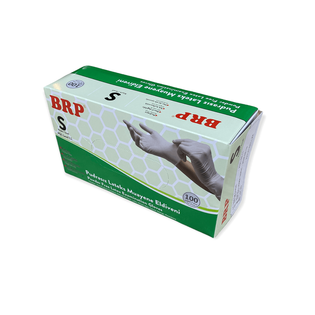 Brp Lateks Pudrasız Muayene Eldiveni Small