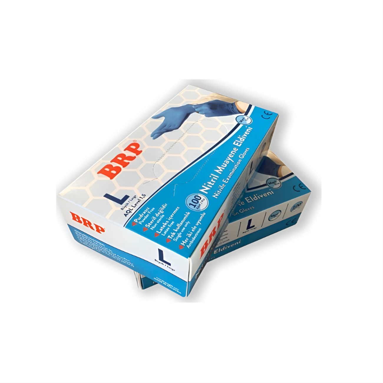 Brp Nitril Pudrasız Muayene Eldiveni Large