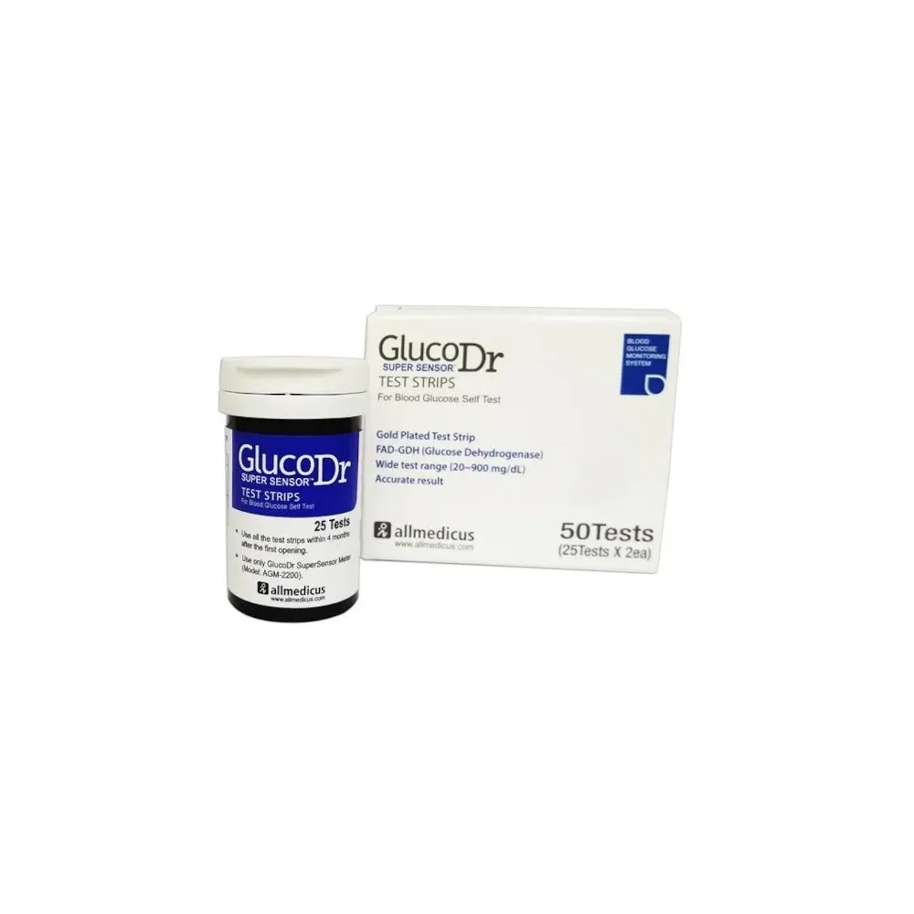 GlukoDr  Glukometre Şeker Ölçüm Strip 50'li 
