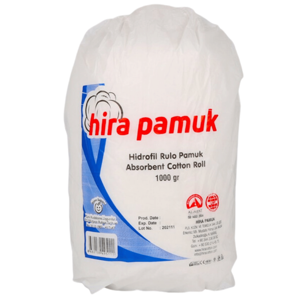Hira Hidrofil Rulo Pamuk 1000gr