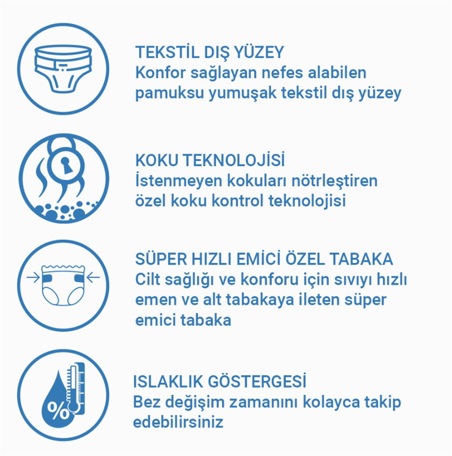 Jender Tekstil Bel Bantlı Hasta Bezi 30'lu Xlarge