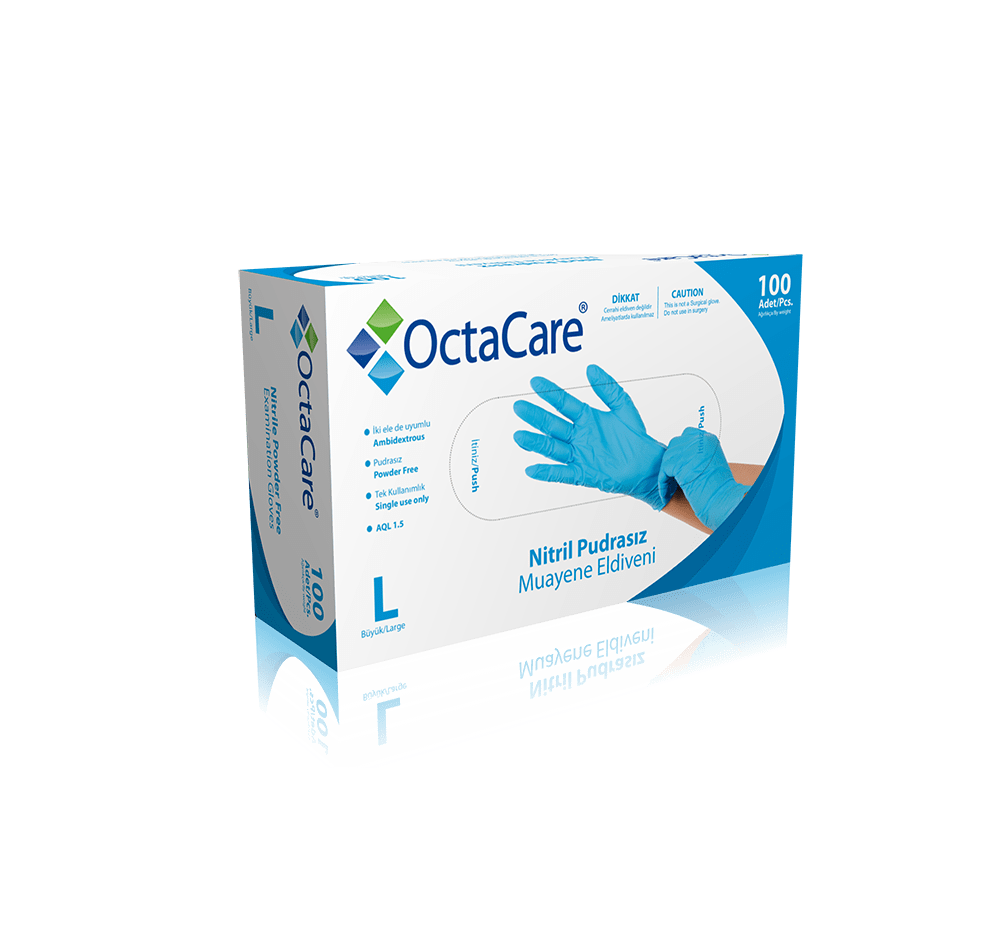Octacare Nitril Eldiven Large