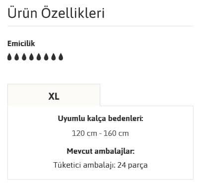 Tena 8 Damla Premium Maxi Bel Bantlı Hasta Bezi 24'lü XLarge 