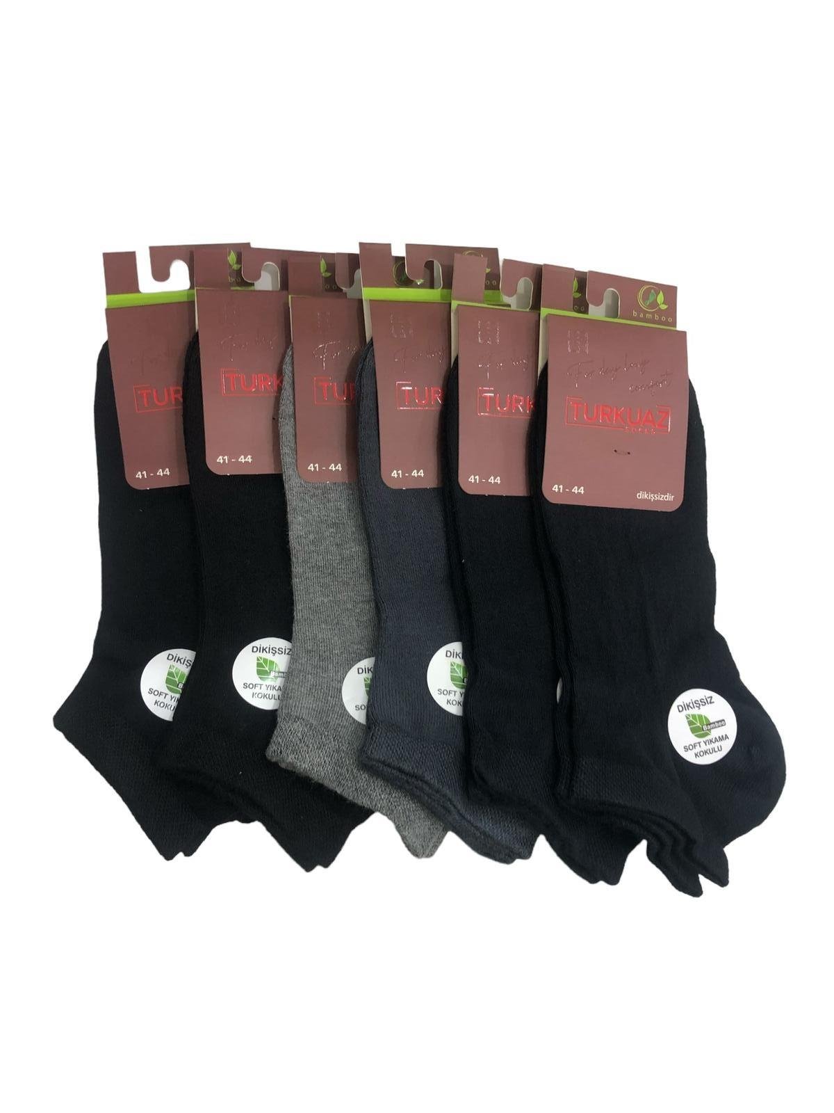 12'Lİ DİKİŞSİZ YAZLIK BAMBU ERKEK PATİK ÇORAP