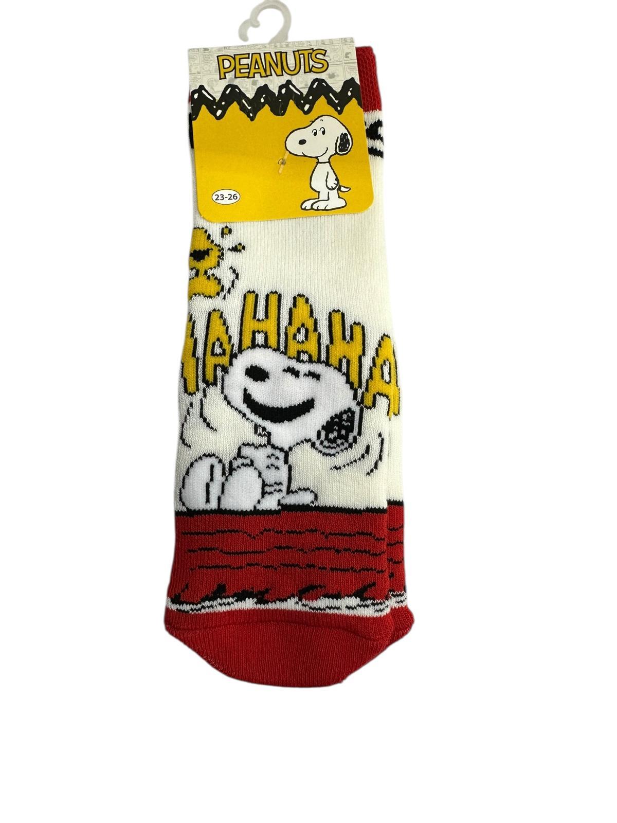 3'Lü PEANUTS Figürlü Tabanı Kaydırmaz Çocuk Havlu Çorap