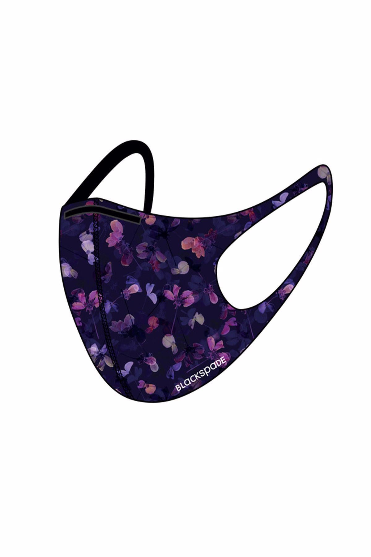 Blackspade Yıkanabilir Kumaş Yetişkin Maskesi - 90021 - Botanik Desen
