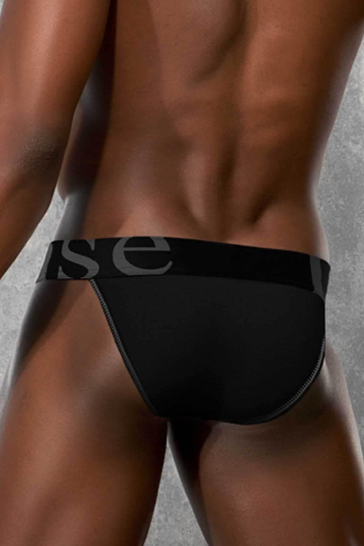 Erkek Siyah Pamuklu Slip