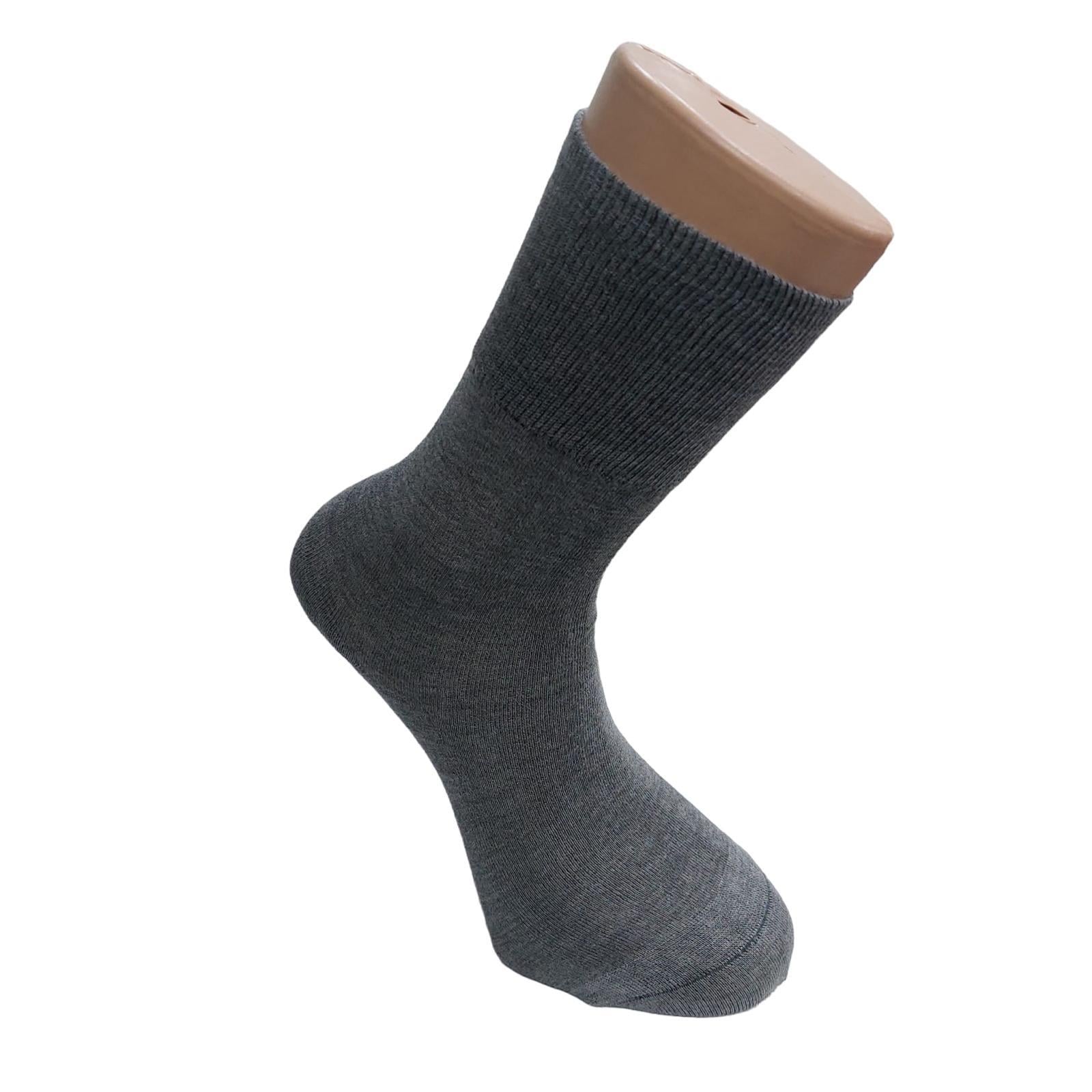LASTİKSİZ TİYABET BAMBU ERKEK SOKET ÇORAP GRİ 40-44