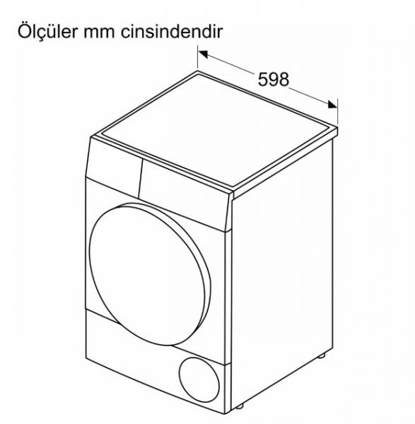 Profilo KM8612HTR 8 kg Çamaşır Kurutma Makinesi
