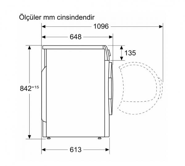 Profilo KM8612HTR 8 kg Çamaşır Kurutma Makinesi