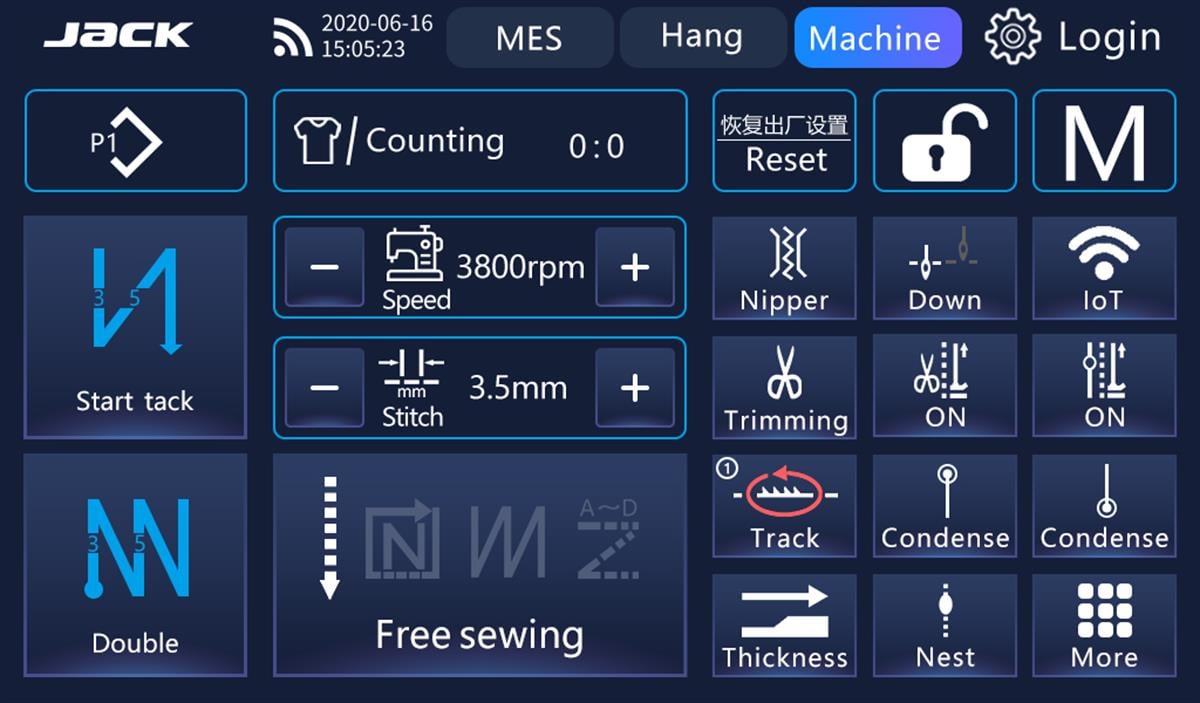 JACK A10 Düz Makine Kısa İplik Kesicili 