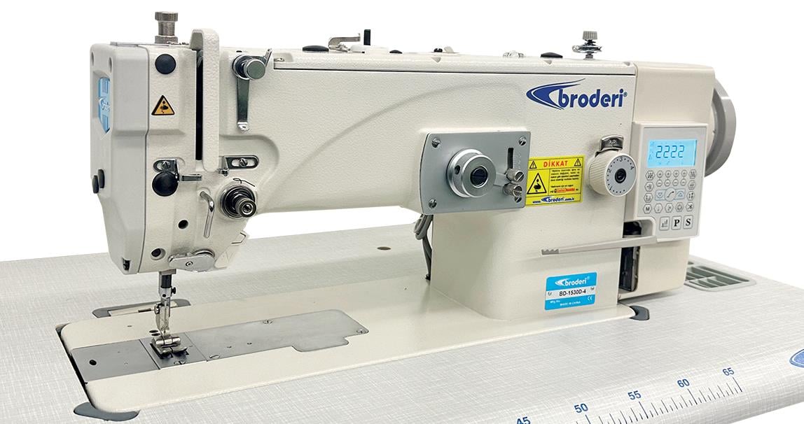 BRODERİ BD-1530D-4 Otomatik Büyük Mekik Atlar Zig Zag 10mm Makinası