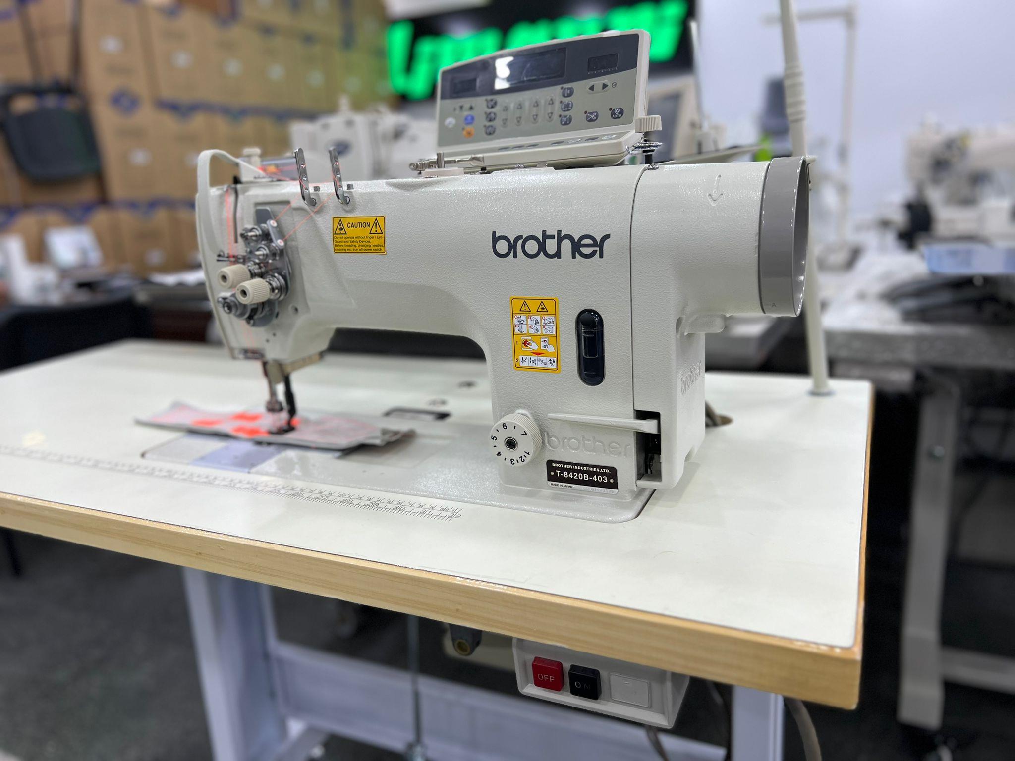 BROTHER İkinci el T-8420B Otomatik İptalsiz Küçük Mekik Çiftiğne Dikiş Makinası