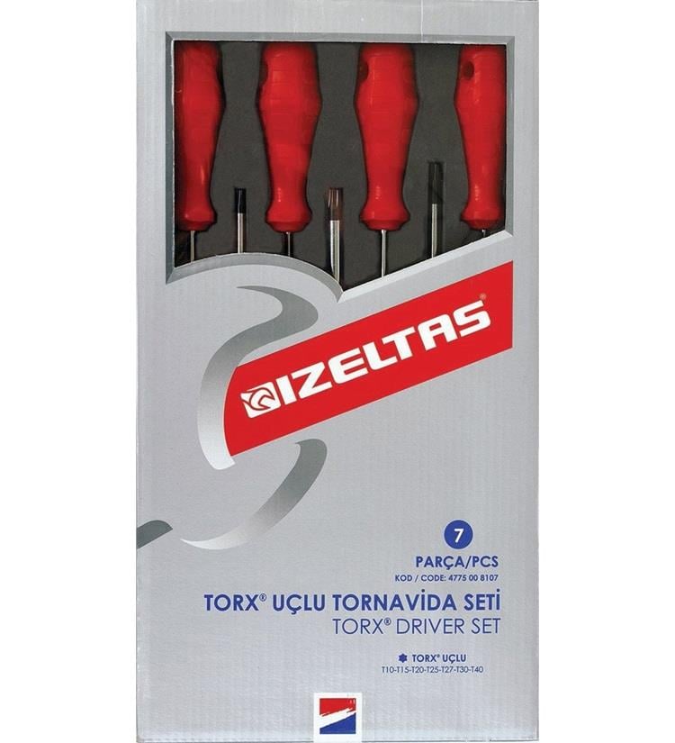 İZELTAŞ 7Lİ TORK UÇLU TORNAVİDA TAKIMI 4775008107