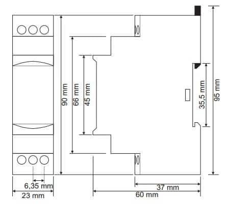 TENSE ZAMAN ROLESİ ERV-30 (01-30 SN) 220V-24V AC-DC