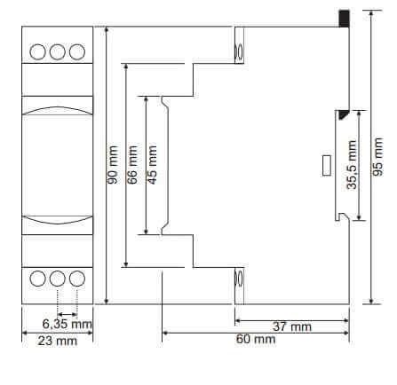 TENSE ZAMAN ROLESİ ERV-60 (01-60 SN) 220V-24V AC-DC