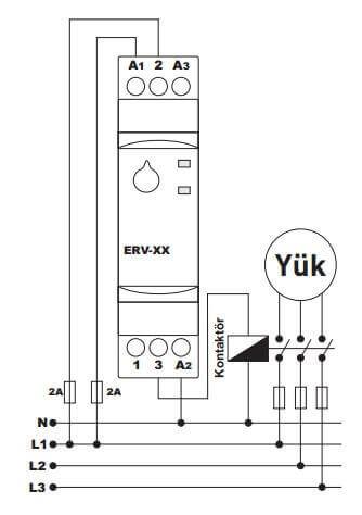 TENSE ZAMAN ROLESİ ERV-60 (01-60 SN) 220V-24V AC-DC