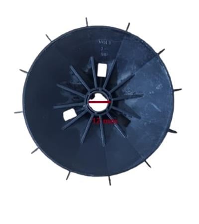 VOLT ELEKTRİK MOTOR PERVANESİ 90TİP MON.158*18MM (SİYAH)