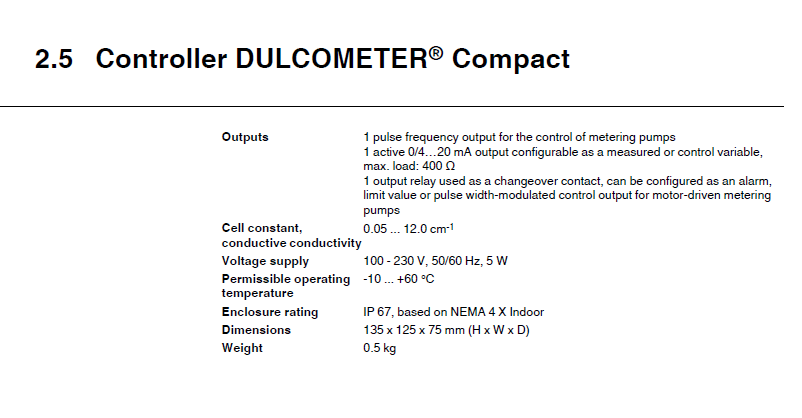 Controller DULCOMETER Compact