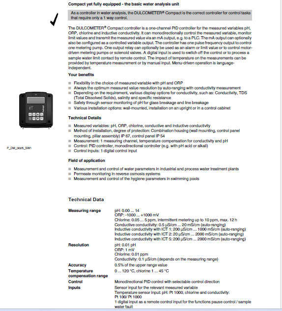 Controller DULCOMETER Compact