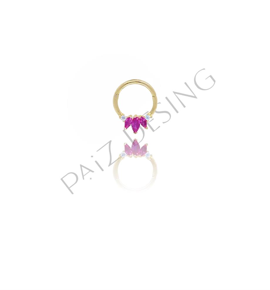 Paiz14 K Altın Halka Piercing