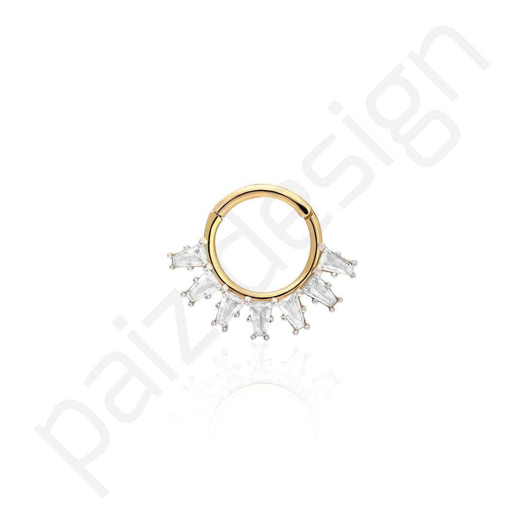 Paiz14 K Altın Halka Piercing