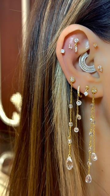 Paiz14 K Altın Halka Piercing