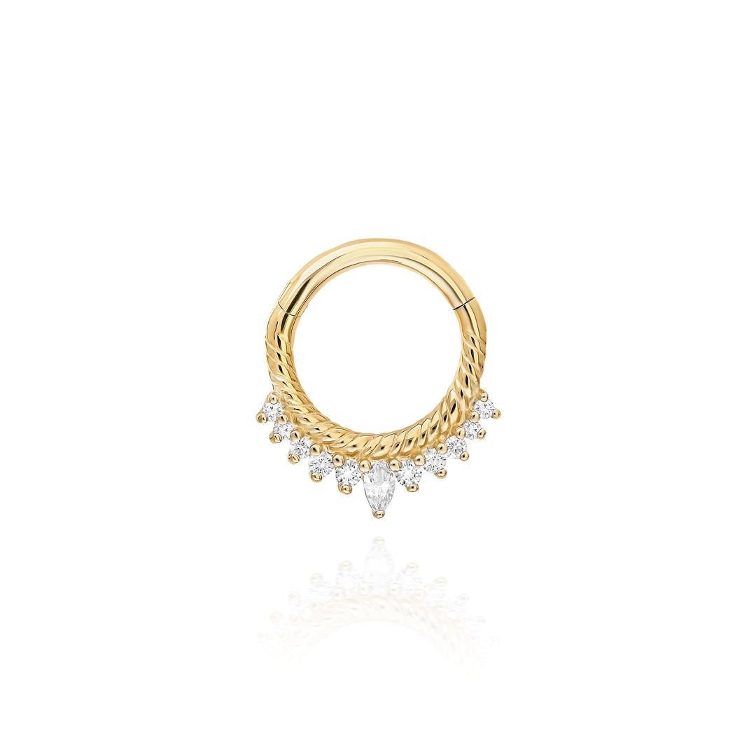 Paiz14 K Altın Halka Piercing