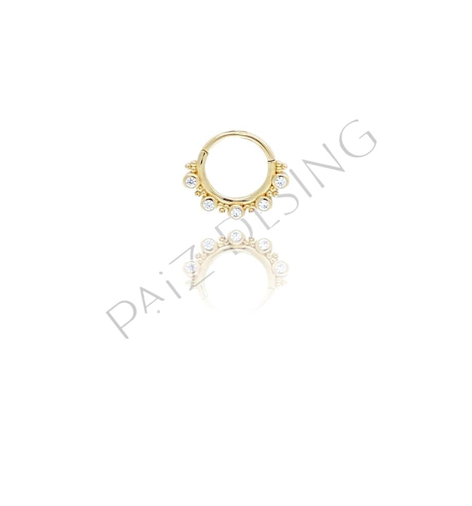 Paiz14 K Altın Halka Piercing