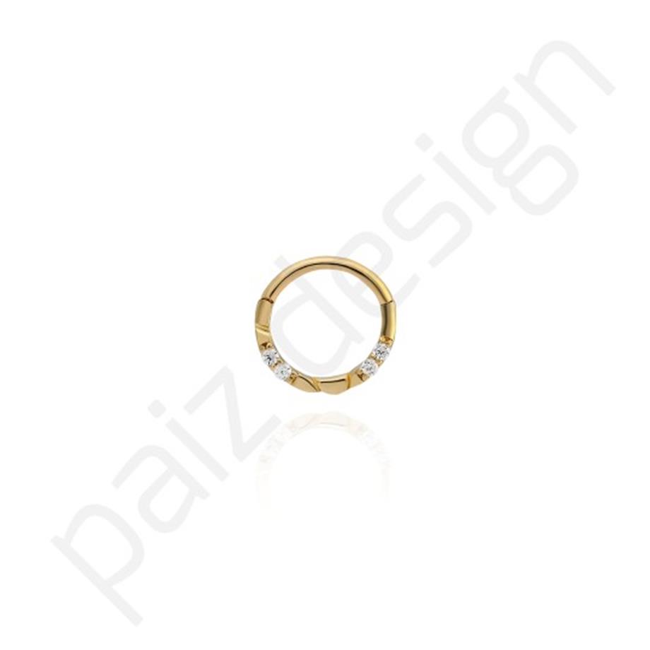 Paiz14 K Altın Halka Piercing