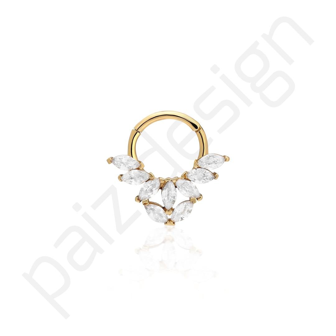 Paiz14 K Altın Halka Piercing