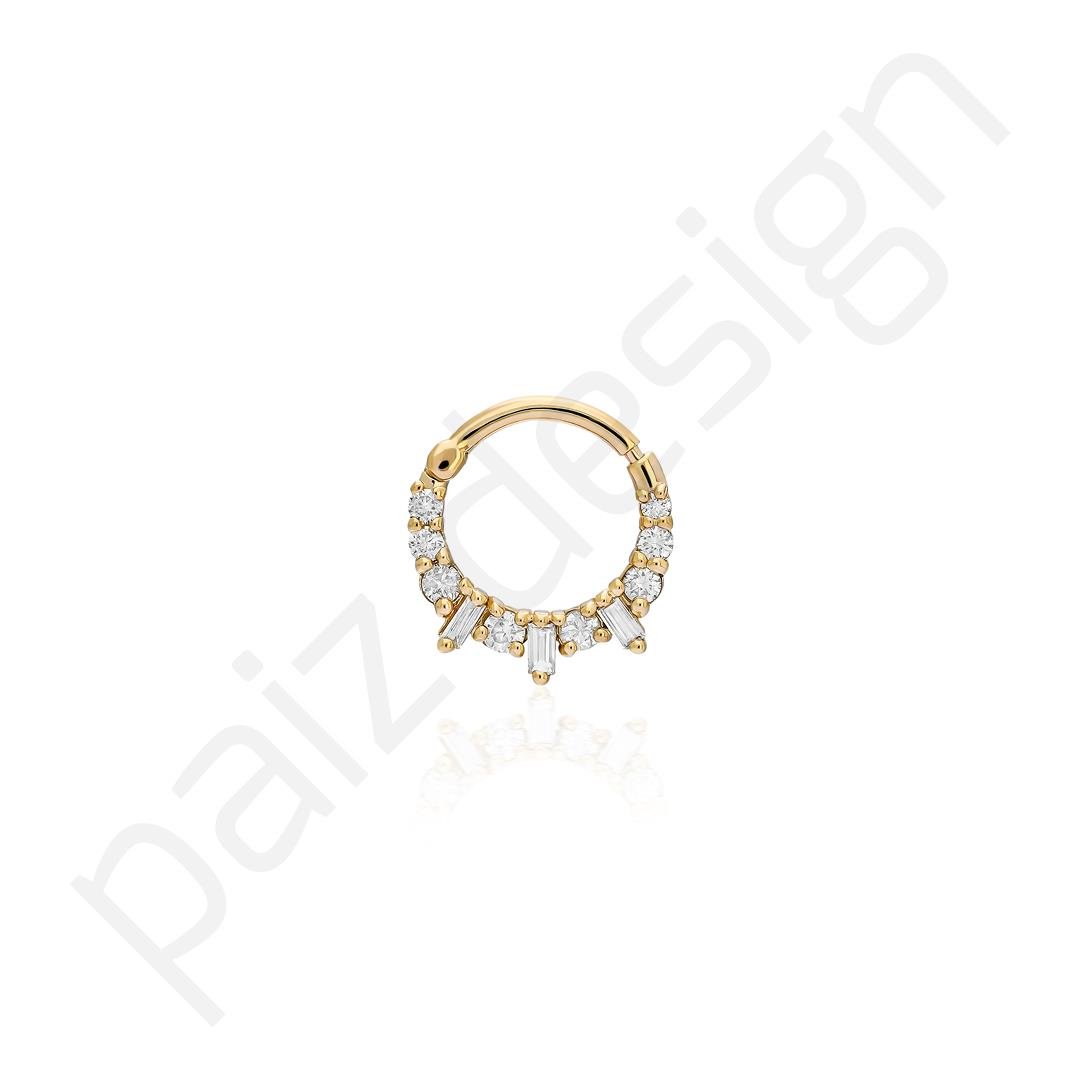 Paiz14 K Altın Halka Piercing