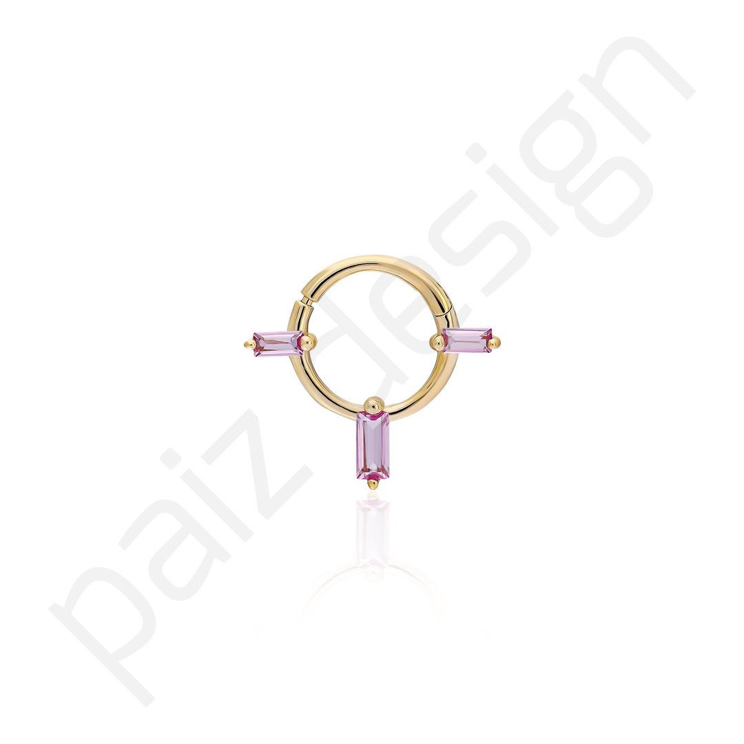 Paiz14 K Altın Halka Piercing