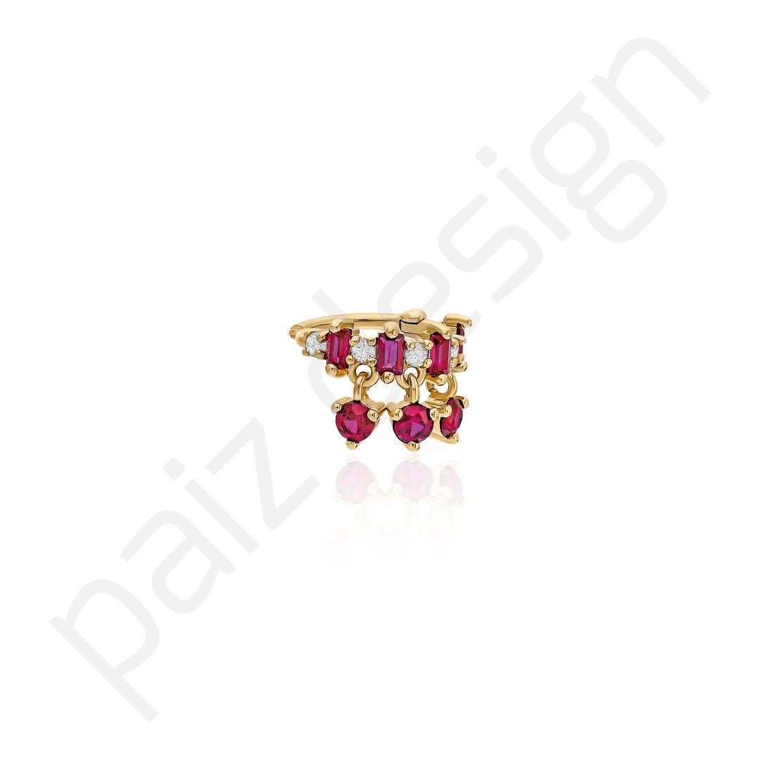 Paiz14 K Altın Halka Piercing